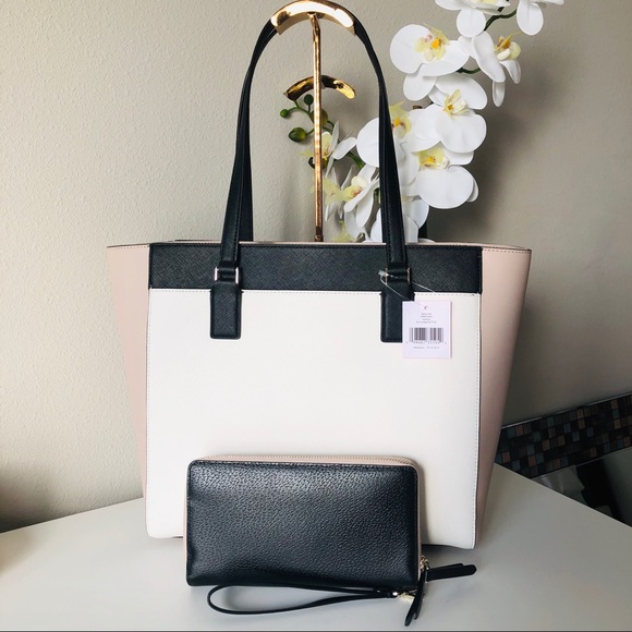Kate Spade Cameron Laptop Tote & Large Wallet set - Picture 3 of 8